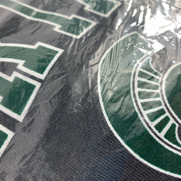 Michigan State Spartans Hoodie Pullover Fleece Gray Green Mens Size Large NEW - Picture 4 of 4